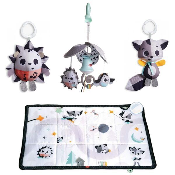 Tiny Love Black & White Super Mat With Mini Mobile & Toys-Magica