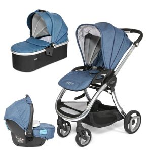 Tutti Bambini Arlo Chrome 3in1 Travel System-Midnight Blue
