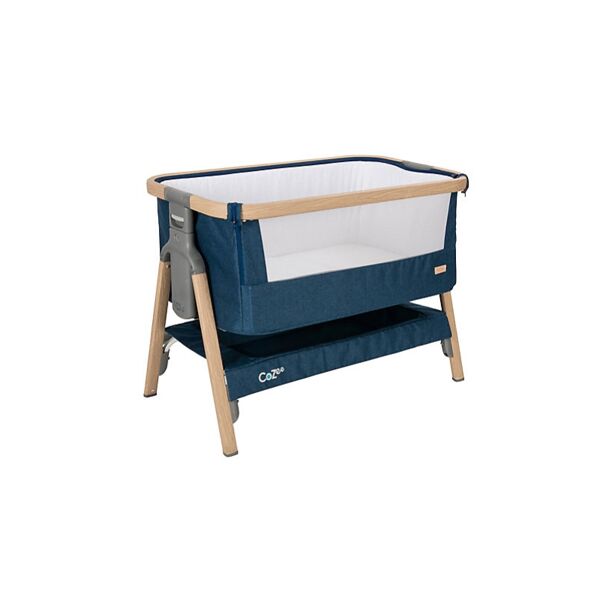Tutti Bambini CoZee Bedside Crib-Oak/Midnight Blue