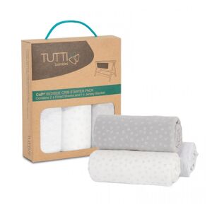 Tutti Bambini CoZee Bedside Crib Starter Set-Grey/Cloud
