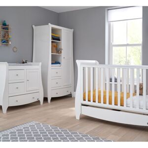 Tutti Bambini Katie 3 Piece Sleigh Room Set-White