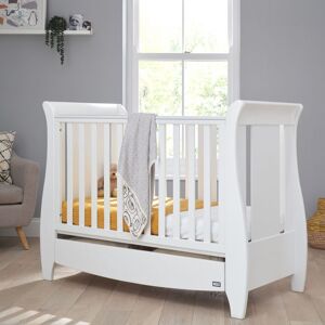 Tutti Bambini Katie Sleigh Mini Cot Bed-White