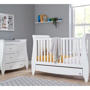 Tutti Bambini Lucas 2 Piece Sleigh Room Set-White