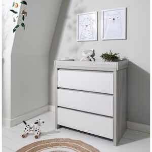 Tutti Bambini Modena Chest Changer-Ash Grey and White