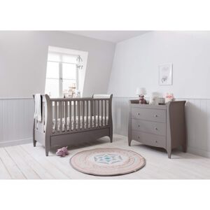 Tutti Bambini Roma Mini Sleigh 2 Piece Room Set-Truffle Grey