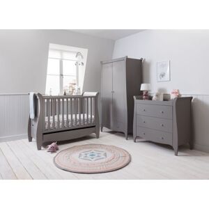 Tutti Bambini Roma Mini Sleigh 3 Piece Room Set-Truffle Grey