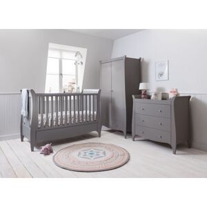 Tutti Bambini Roma Sleigh 3 Piece Room Set-Truffle Grey