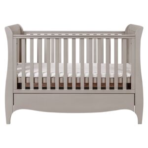 Tutti Bambini Roma Sleigh Cot Bed With Under Bed Drawer-Truffle