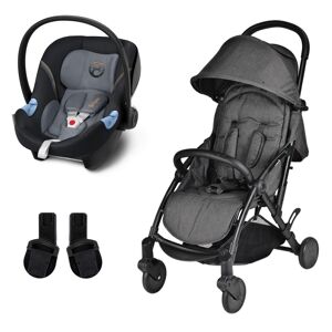 Unilove S Light 2in1 Travel System-Space Black with Aton M Carse