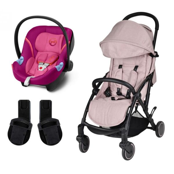 Unilove S Light 2in1 Travel System-Spring Pink with Aton M Carse