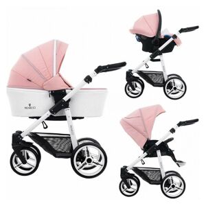 Venicci Pure White Chassis 3in1 Travel System-Rose