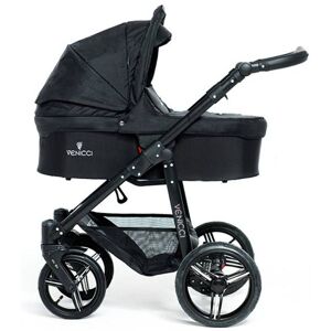 Venicci Soft Black Chassis 2in1 Pushchair-Black