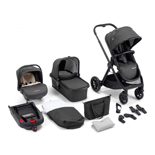 Babymore Memore 13pc Bundle Travel System–Black Espresso