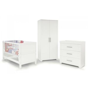 Babystyle Monte Carlo 3 Piece Room Set-White (NEW)