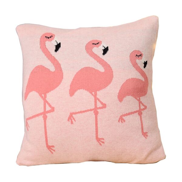 Bizzi Growin Knitted Cushion-Flamingos (NEW)