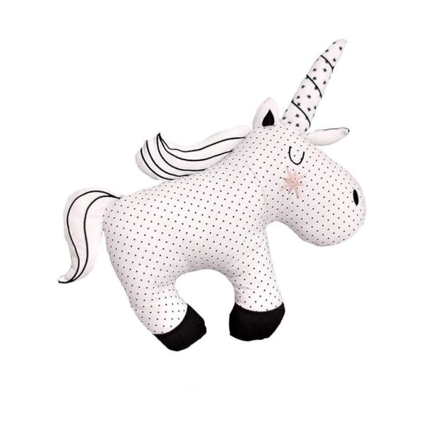 Bizzi Growin Monochrome Cushion-Unicorn (NEW)
