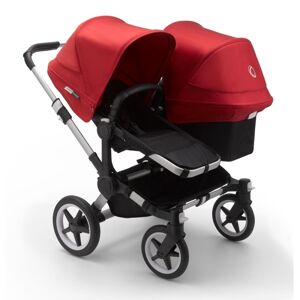 Bugaboo Donkey 3 Duo Pushchair-Aluminium/Black-Red