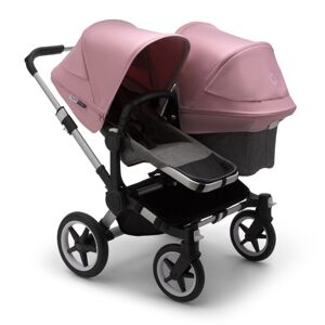Bugaboo Donkey 3 Duo Pushchair-Aluminium/Grey Melange-Soft Pink