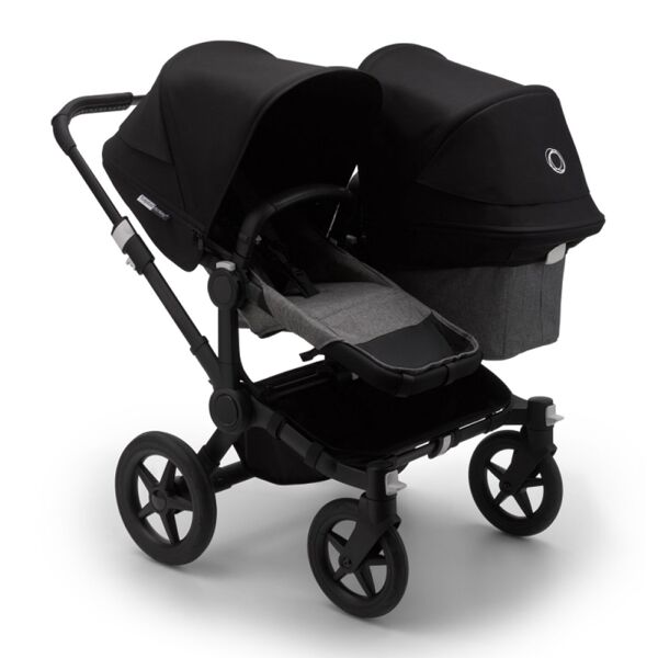 Bugaboo Donkey 3 Duo Pushchair-Black/Grey Melange-Black