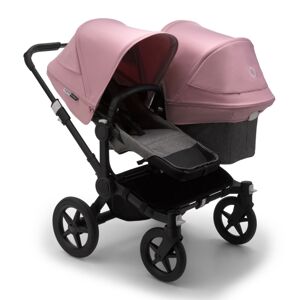 Bugaboo Donkey 3 Duo Pushchair-Black/Grey Melange-Soft Pink