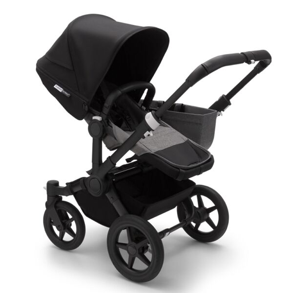 Bugaboo Donkey 3 Mono Pushchair-Black/Grey Melange-Black