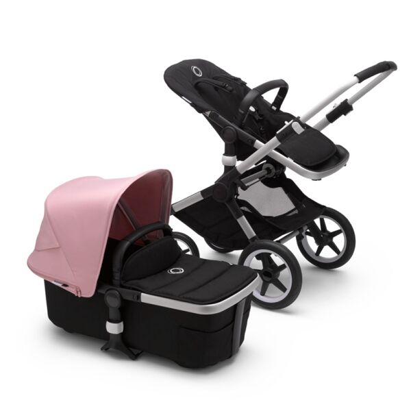 Bugaboo Fox2 Complete Pushchair-Aluminium/Black-Soft Pink