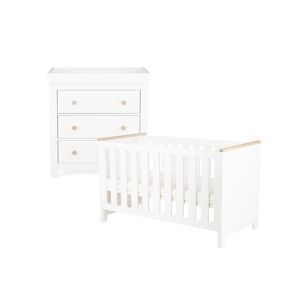 Cuddle Co Aylesbury 2 Piece Furniture Set-Ash/White