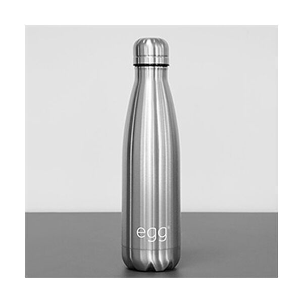 Egg Stroller Water Bottle-Brushed Steel