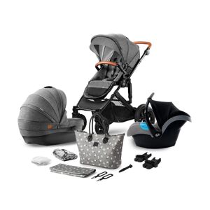 Kinderkraft Prime 3in1 Travel System-Grey (2020)