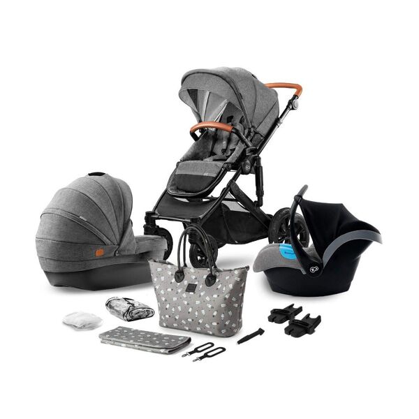 Kinderkraft Prime 3in1 Travel System-Grey (2020)