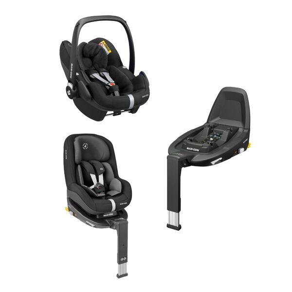 Maxi-Cosi Pebble Pro,pearl pro2,famillyfix3 Bundle-Essential Bla