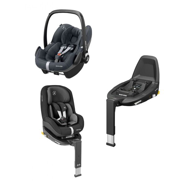 Maxi-Cosi Pebble Pro,pearl pro2,familyfix3 Bundle-Essential Grap