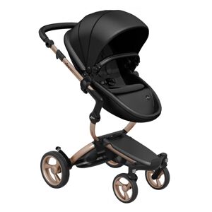 Mima Xari Single Pushchair with Rose Gold Chassis-Black/Black