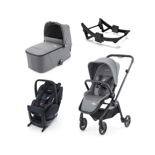 Recaro Sadena Stroller Frame 3in1 Travel System-Silent Grey With