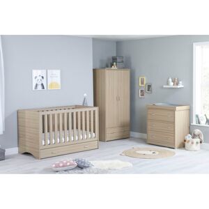 Babymore Veni 3 Piece Furniture Room Set-Oak
