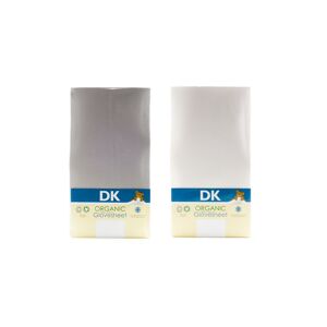DK Glove 2 Pack Organic Sheets for Maxi Cosi Iora 80x50cm-White/