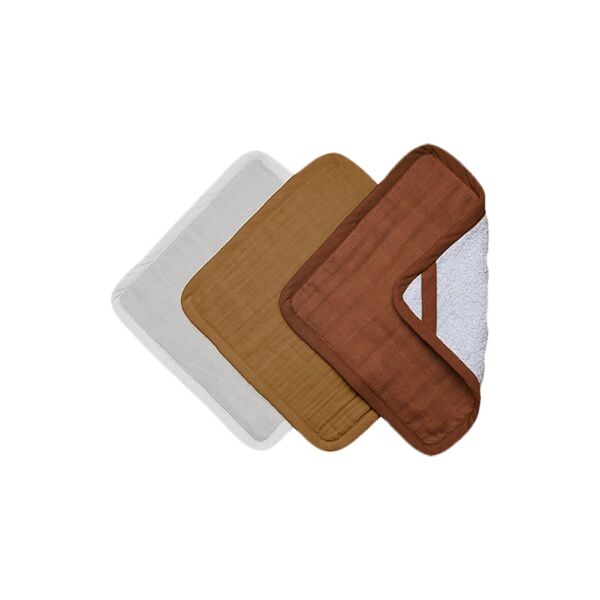 Fabelab 3 Pack Washcloths-Wood (NEW)
