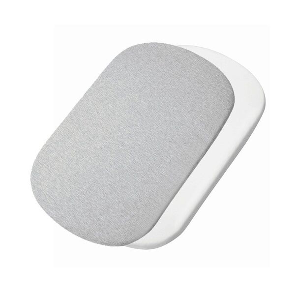 Maxi Cosi Iora Bedsheet 2 Pack- White/Grey