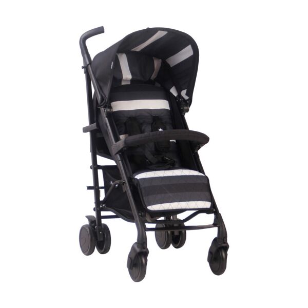 My Babiie AM to PM MB51 Charcoal Stripes Stroller MB51AMPMCHS