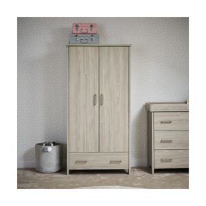 Obaby Nika Double Wardrobe-Oatmeal