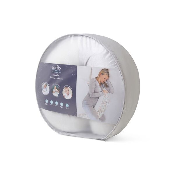 Purflo Breathe Pregnancy Pillow-Minimal Grey (NEW)