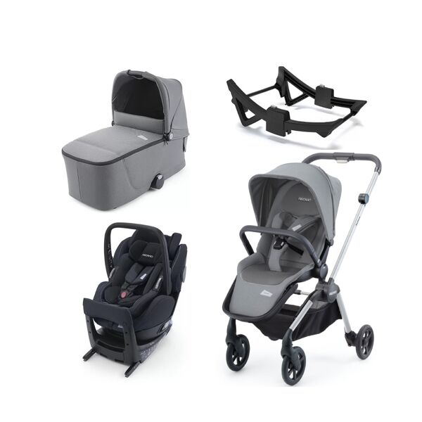 Recaro Sadena Aluminium Frame 3in1 Travel System-Silent Grey Inc