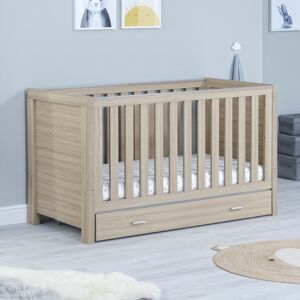 Babymore Luno Cot Bed-Oak