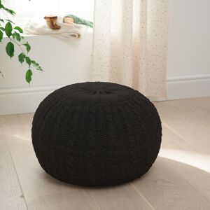 Tutti Bambini Knitted Pouffe Footstool-Liquorice