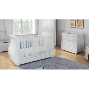 Babymore 3 Piece Bel Nursery Set with Mattress-White