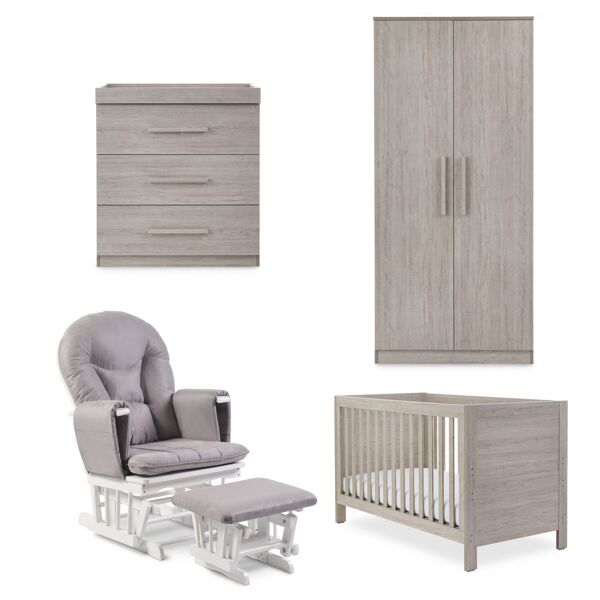 Ickle Bubba Grantham 5 Piece Super Bundle inc Foam Mattress-Grey