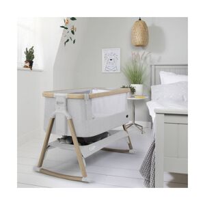 Tutti Bambini CoZee AIR Bedside Crib-Oak/Sterling Silver