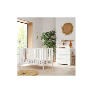 Tutti Bambini Malmo 2 Piece Room Set with Cot Top Changer-White