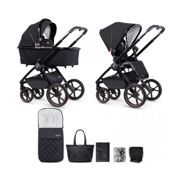 Venicci Tinum 2 In 1 Special Edition Stroller-Stylish Black