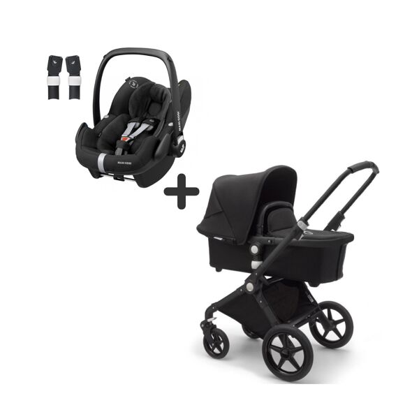 Bugaboo Lynx & Maxi Cosi Pebble Pro Travel System Bundle-Black/B